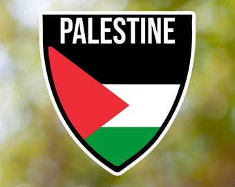 Palestine Sticker Shield Waterproof for Laptop, Car, Book, Water Bottle, Helmet, Toolbox