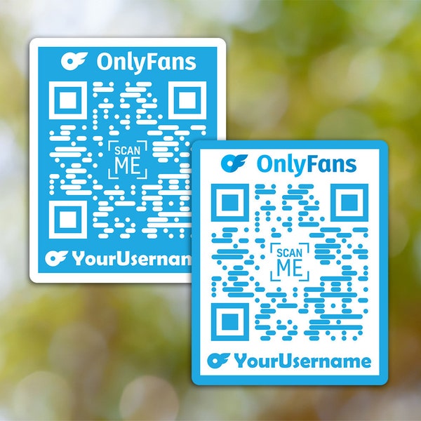 Custom Onlyfans Sticker QR Code | Custom QR Code | Personalised Onlyfans Sticker | Custom Social Media Sticker | Vinyl Sticker