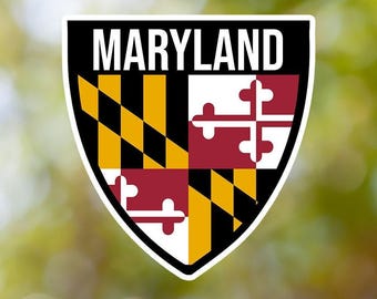 Maryland Sticker Shield étanche pour ordinateur portable, voiture, livre, bouteille d'eau, casque, boîte à outils