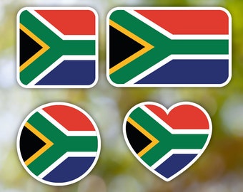 South Africa Sticker Geometric for Laptop, Car, Book, Water Bottle, Helmet, Toolbox [Multiple Shapes]