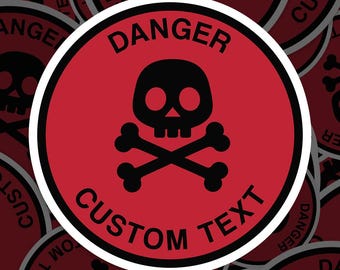 Funny Warning Stickers Danger Not To Be Operated By F***wits Sticker Decal - Vinyl Safety Sign For Cars, Tools & More #6424ST Funny Safety Sticker - Foto 2