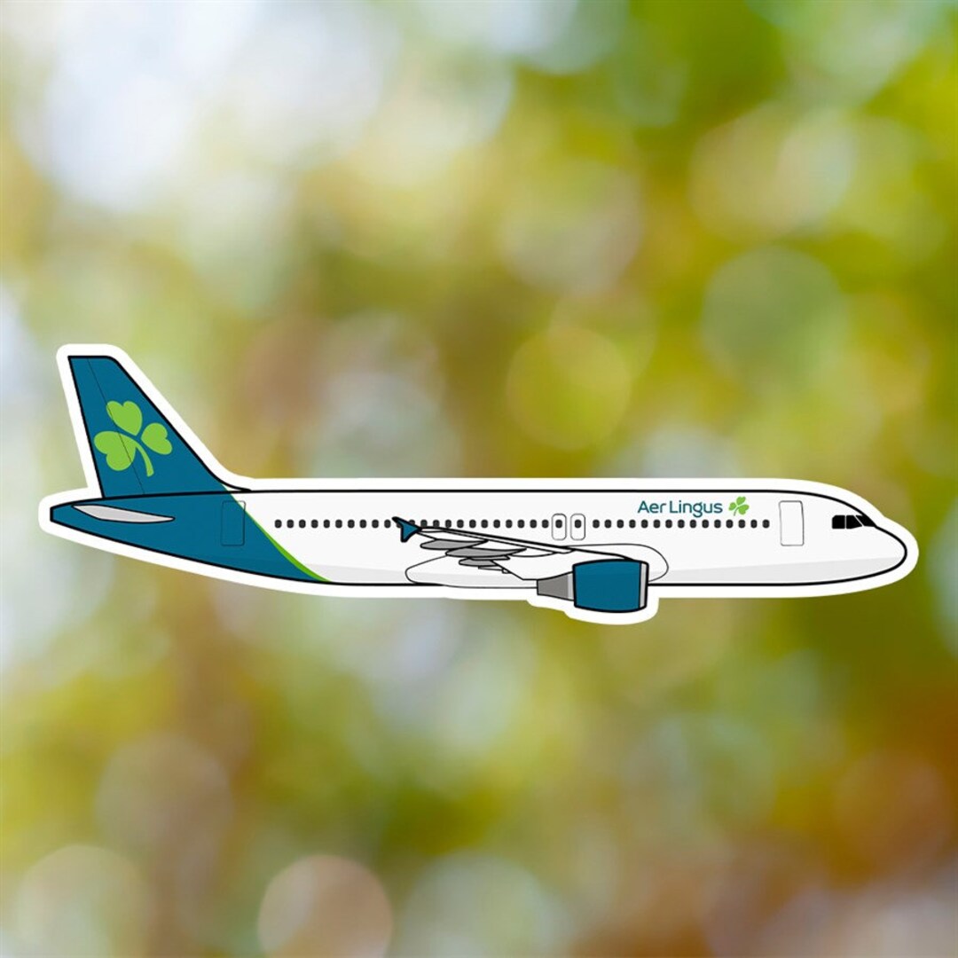 Airbus A320 Sticker, Aer Lingus Airplane Sticker Waterproof for