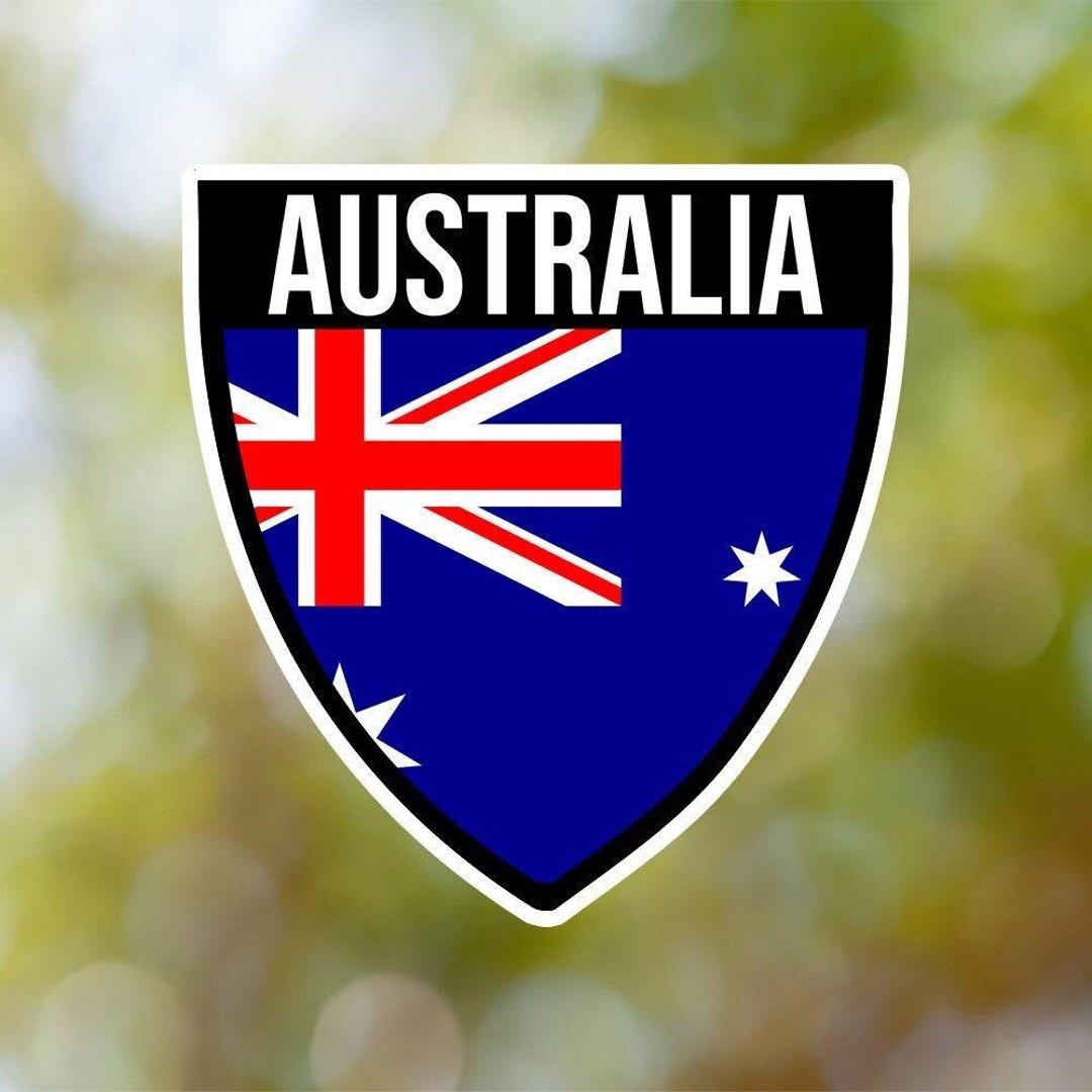 Australia Sticker Shield Waterproof for Laptop, Car, Book, Water Bottle ...