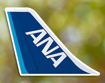 Adesivo ANA, adesivo impermeável para cauda de avião, ideal para malas, carros, livros, garrafas de água, capacetes e caixas de ferramentas.
