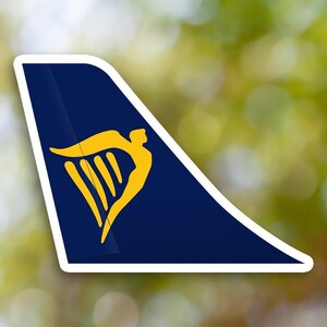 Adesivo Ryanair, Adesivo per piano di coda impermeabile per valigia, auto, libro, bottiglia d&#39;acqua, casco, cassetta degli attrezzi