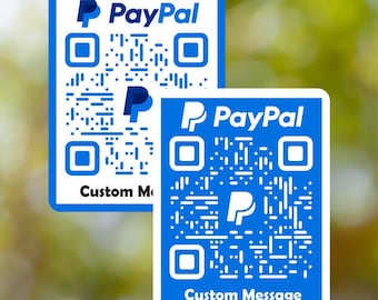 Custom Paypal Sticker QR Code | Custom QR Code | Personalised Paypal Sticker | Custom Social Media Sticker | Vinyl Sticker