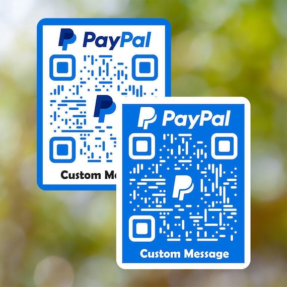 Custom Paypal Sticker QR Code | Custom QR Code | Personalised Paypal Sticker | Custom Social Media Sticker | Vinyl Sticker
