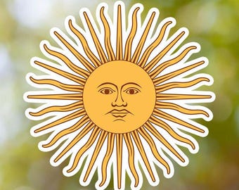 Argentina Coat of Arms Sticker, Vinyl Decal, for Laptop Car, Book, Water Bottle, Helmet, Travel Bag, ...
