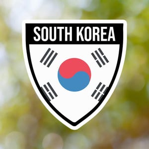 South Korea Sticker Shield Waterproof for Laptop, Car, Book, Water Bottle, Helmet, Toolbox