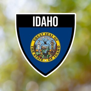 Idaho Sticker Shield Waterproof for Laptop, Car, Book, Water Bottle, Helmet, Toolbox