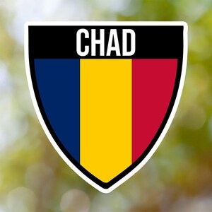 Chad Sticker Shield Waterproof for Laptop, Car, Book, Water Bottle, Helmet, Toolbox