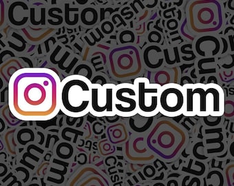 Pegatinas personalizadas para Instagram / Pegatinas personalizadas para Instagram / Pegatinas personalizadas para redes sociales / Pegatinas de vinilo