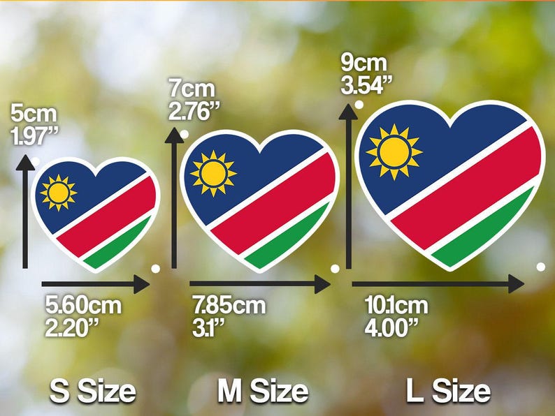 Nimibia Sticker Namibia Sticker Geometric for Laptop, Car, Book, Water Bottle, Helmet ...