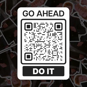RickRoll QR-Code Aufkleber Vinyl Aufkleber, für Laptop Auto, Buch, Wasserflasche, Helm, Reisetasche, ...