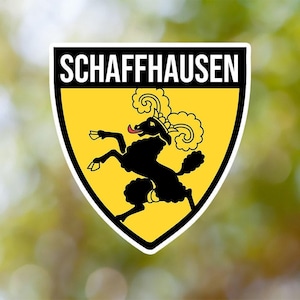 Schaffhausen Sticker Shield Waterproof for Laptop, Car, Book, Water Bottle, Helmet, Toolbox