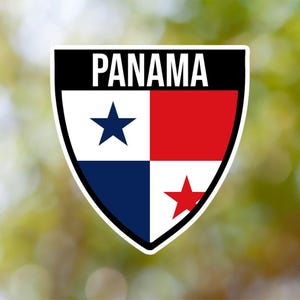Panama Sticker Shield Waterproof for Laptop, Car, Book, Water Bottle, Helmet, Toolbox