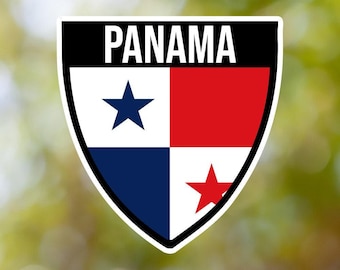 Panama Sticker Shield Waterproof for Laptop, Car, Book, Water Bottle, Helmet, Toolbox
