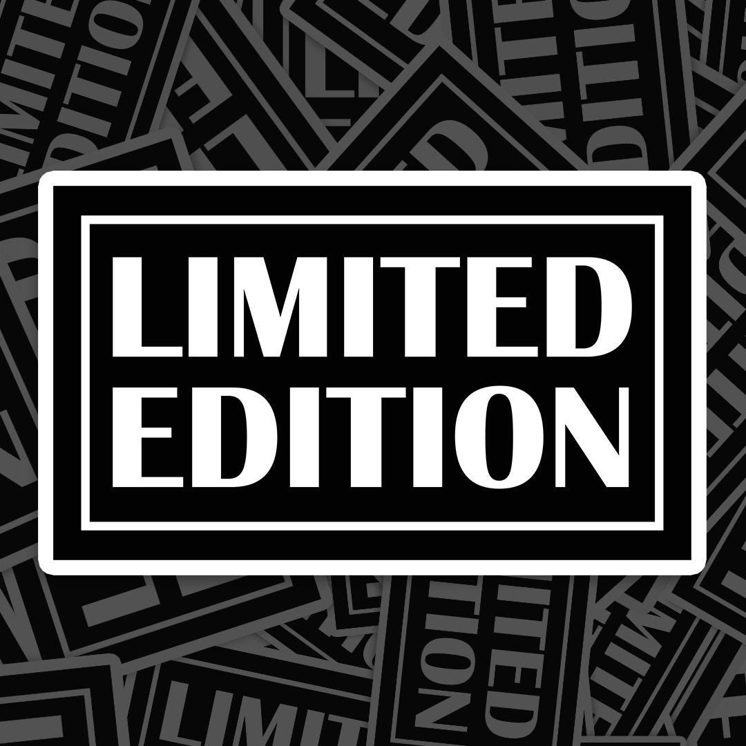 Limited Edition Sticker Waterproof for Laptop, Car, Book, Water Bottle ...