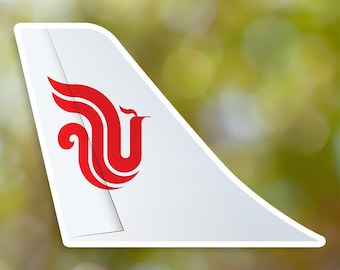 Adesivo da Air China Airlines, adesivo de cauda à prova d'água para mala, carro, livro, garrafa de água, capacete, caixa de ferramentas
