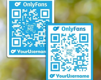 Custom Onlyfans Sticker Circle QR Code | Custom Circle QR Code