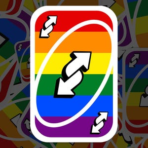 Autocollant LGBTQ+ Pride pour carte inversée, vinyle autocollant LGBTQ+, décalcomanie meme, pour ordinateur portable, voiture, livre, bouteille d'eau, casque, sac de voyage, ...