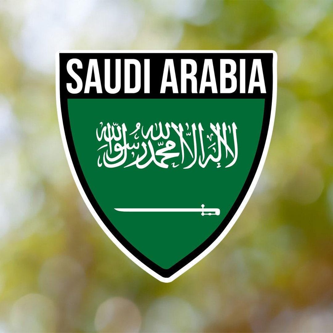 Saudi Arabia Sticker Shield Waterproof for Laptop, Car, Book, Water ...