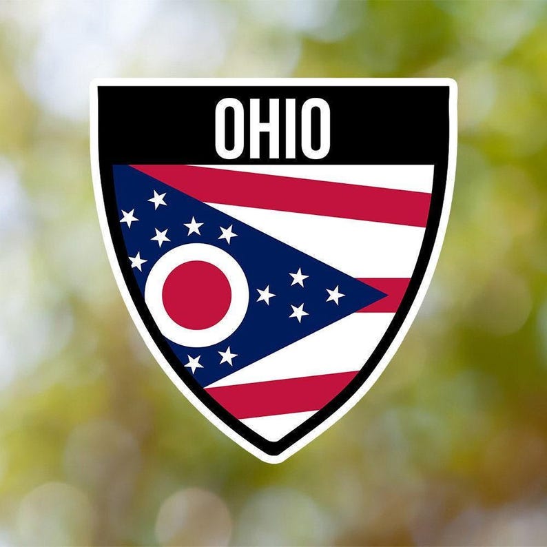 Ohio Sticker Shield Waterproof for Laptop, Car, Book, Water Bottle, Helmet, Toolbox image 1