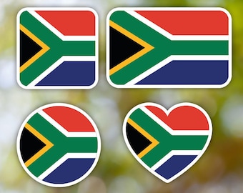 South Africa Sticker Geometric for Laptop, Car, Book, Water Bottle, Helmet, Toolbox [Multiple Shapes]