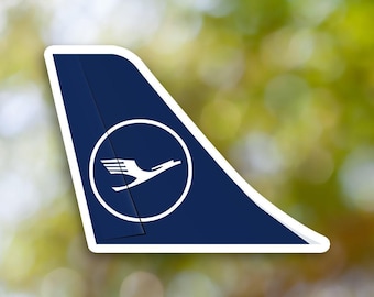 Vintage LUFTHANSA Bumper Sticker Decal Luggage. - Etsy 日本