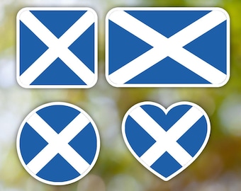 Scotland Sticker Geometric for Laptop, Car, Book, Water Bottle, Helmet, Toolbox [Multiple Shapes]