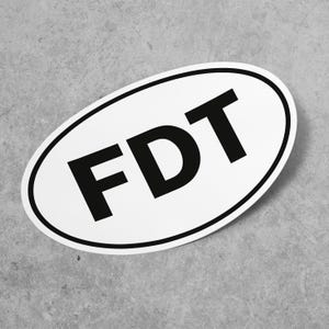 FDT Aufkleber, Anti Trump Aufkleber, Vinyl Aufkleber, für Laptop Auto, Buch, Wasserflasche, Helm, Reisetasche, ...