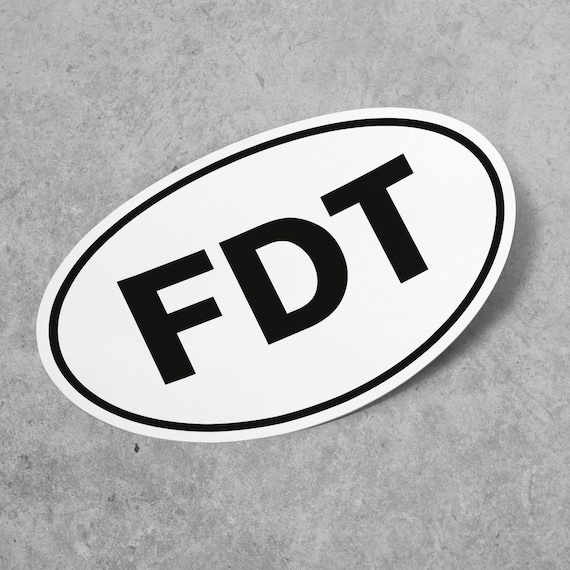 FDT Sticker, Anti Trump Sticker, Vinyl Decal, for Laptop Car, Book, Water Bottle, Helmet, Travel Bag, ...