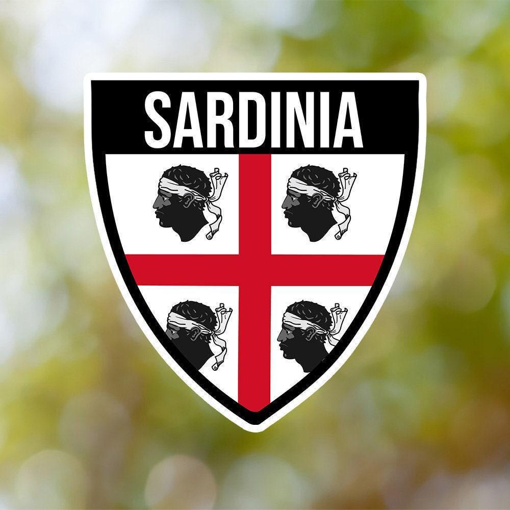 Sardinia Sticker Shield Waterproof for Laptop, Car, Book, Water Bottle, Helmet, Toolbox