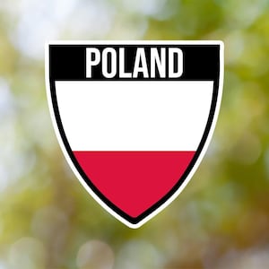 Poland Sticker Shield Waterproof for Laptop, Car, Book, Water Bottle, Helmet, Toolbox