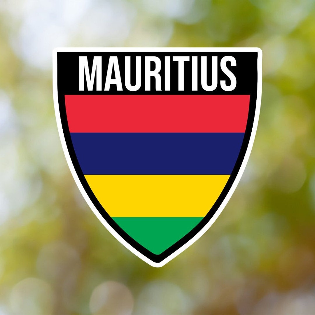 Mauritius Sticker Shield Waterproof for Laptop Car Book Etsy
