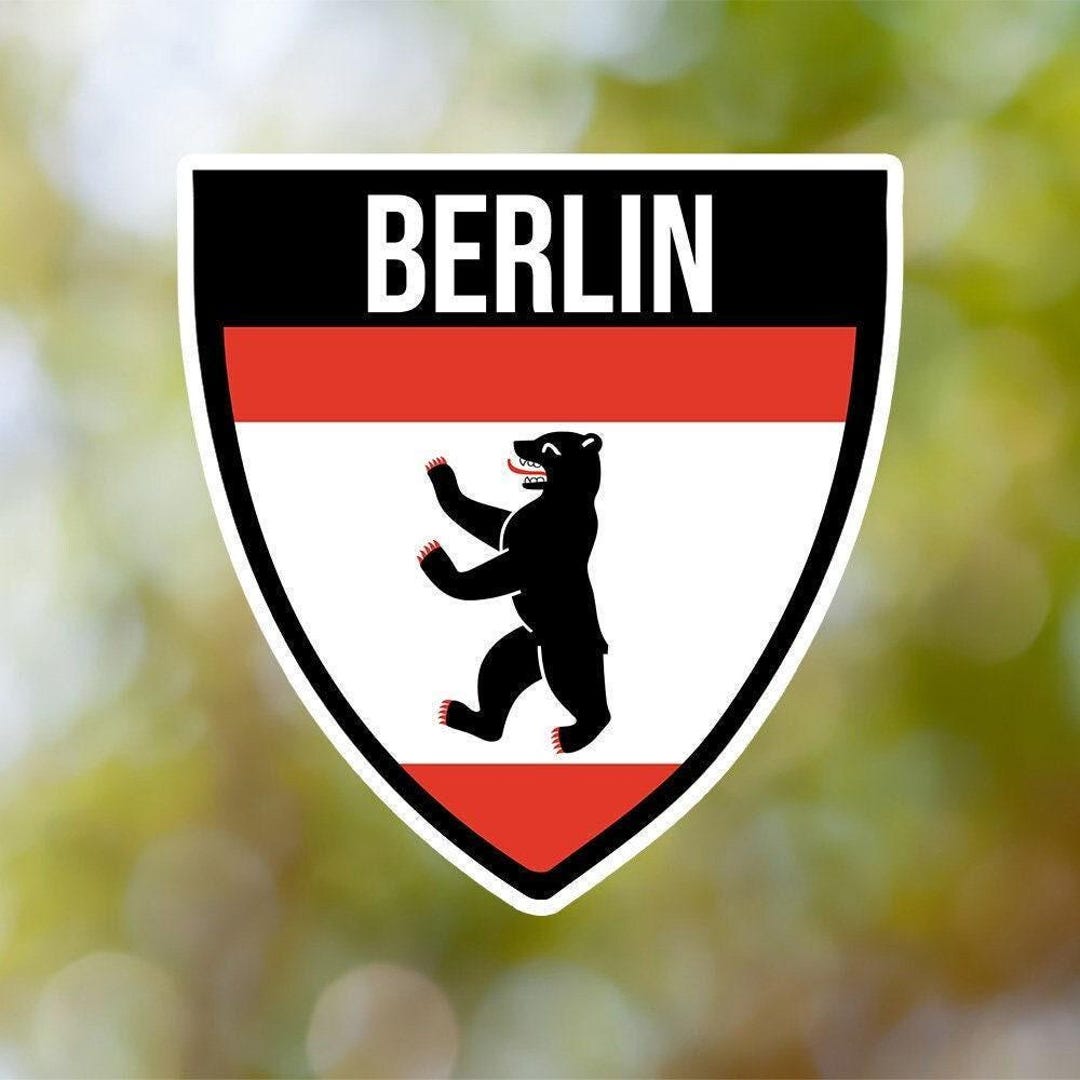 Berlin Sticker Shield Waterproof for Laptop, Car, Book, Water Bottle ...