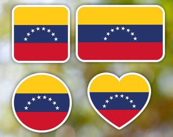 Venezuela Sticker Geometric for Laptop, Car, Book, Water Bottle, Helmet, Toolbox [Multiple Shapes]