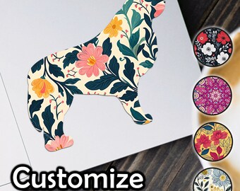 Great Pyrenees Sticker, Dog Sticker With Pattern Waterproof for Laptop, Car, Book, Water Bottle, Helmet, Toolbox