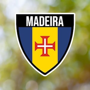 Madeira Sticker Shield Waterproof for Laptop, Car, Book, Water Bottle, Helmet, Toolbox