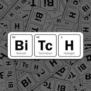 Bitch Meme Sticker, Vinyl Decal, for Laptop Car, Book, Water Bottle, Helmet, Travel Bag, ...