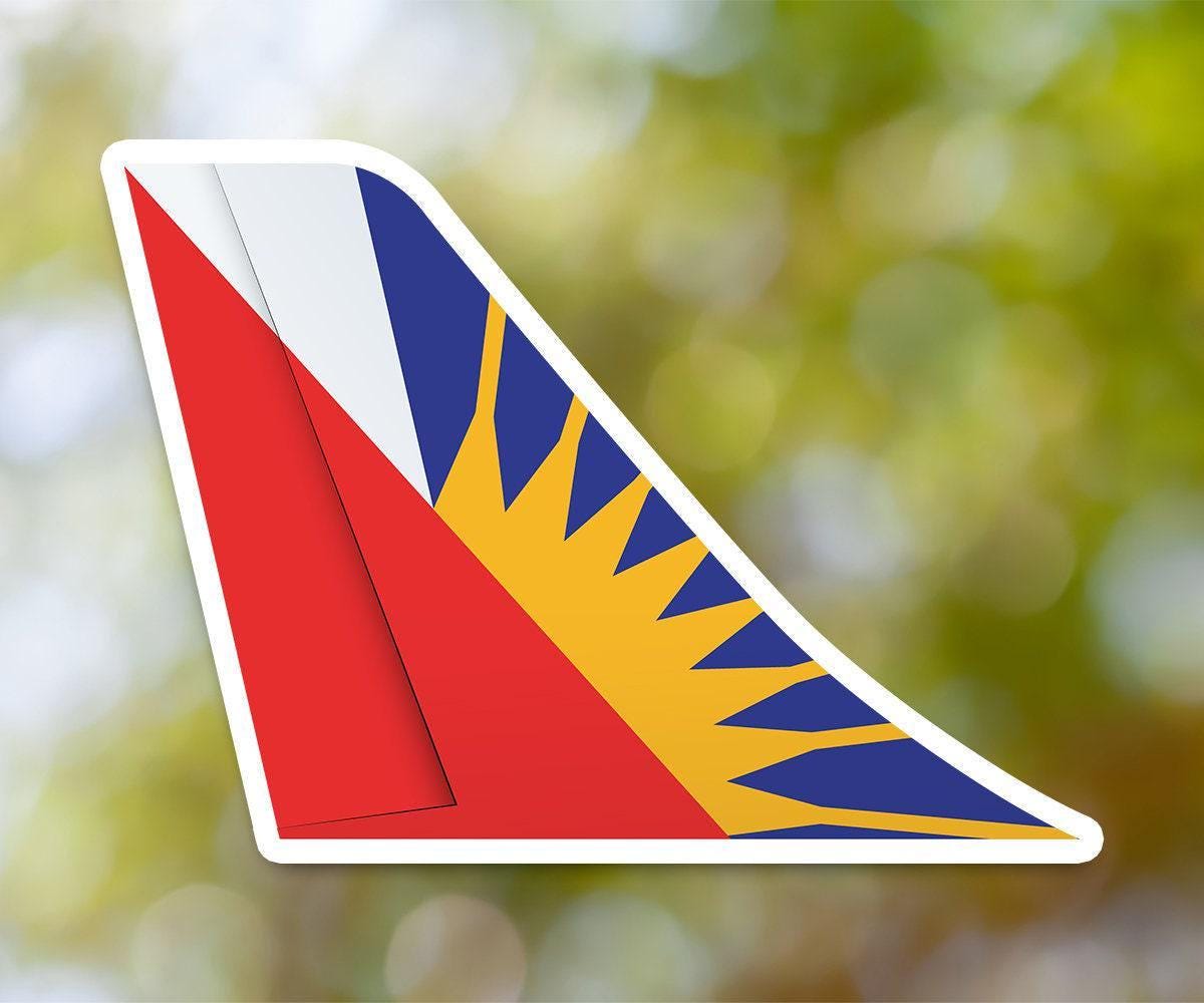 Philippine Airlines Sticker, Tailplane Sticker Waterproof for Suitcase,  Car, Book, Water Bottle, Helmet, Toolbox - Etsy, image size:1200x1000