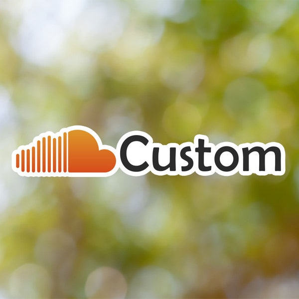 Custom SoundCloud Sticker | Personalised SoundCloud Sticker | Custom Social Media Sticker | Vinyl Sticker