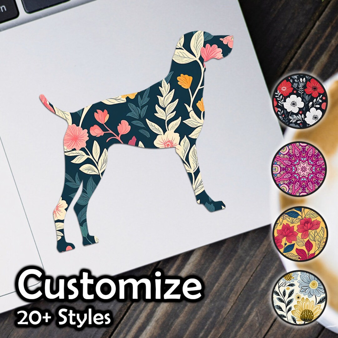 German Shorthaired Pointer Sticker, Dog Sticker With Pattern Waterproof ...