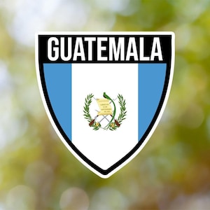 Guatemala Sticker Shield Waterproof for Laptop, Car, Book, Water Bottle, Helmet, Toolbox