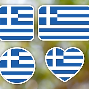 Adesivo Grecia geometrico per laptop, auto, libro, bottiglia d'acqua, casco, cassetta degli attrezzi [forme multiple]