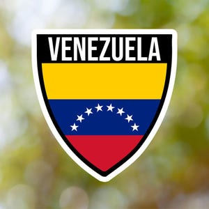 Venezuela Sticker Shield Waterproof for Laptop, Car, Book, Water Bottle, Helmet, Toolbox