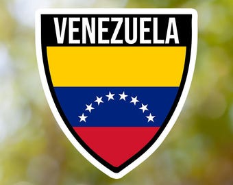 Venezuela Sticker Shield Waterproof for Laptop, Car, Book, Water Bottle, Helmet, Toolbox