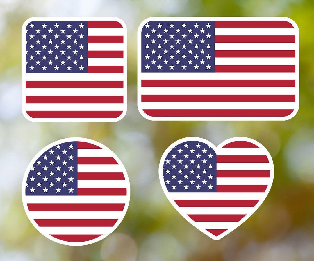 United States Sticker Geometric for Laptop, Car, Book, Water Bottle ...