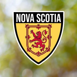 Nova Scotia Sticker Shield Waterproof for Laptop, Car, Book, Water Bottle, Helmet, Toolbox