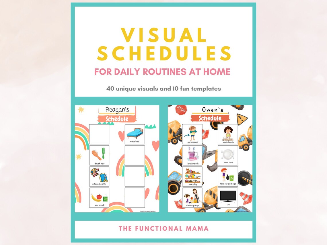 Visual Schedule for Kids at Home - Etsy